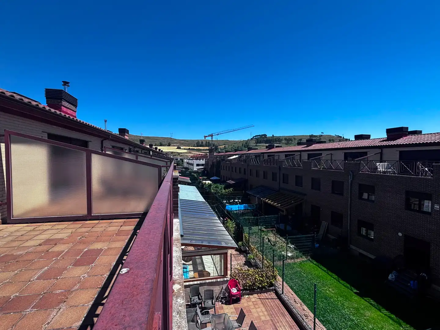 Terrasse von Einfamilien-Reihenhaus zum Verkauf in Burgos mit Heizung, Terrasse und Abstellraum