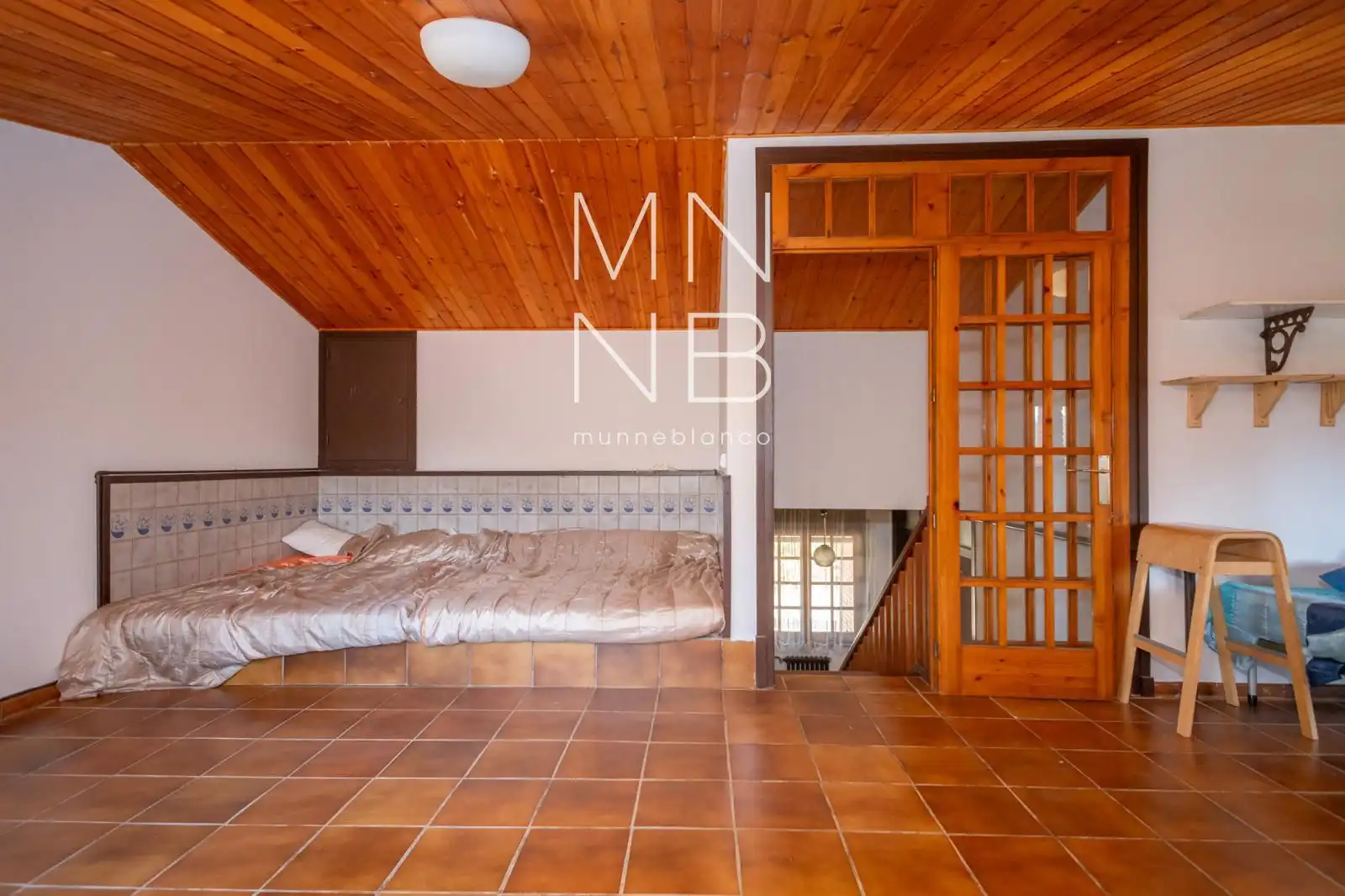 Schlafzimmer von Haus oder Chalet zur Miete in Òrrius mit Heizung, Schwimmbad und Möbliert