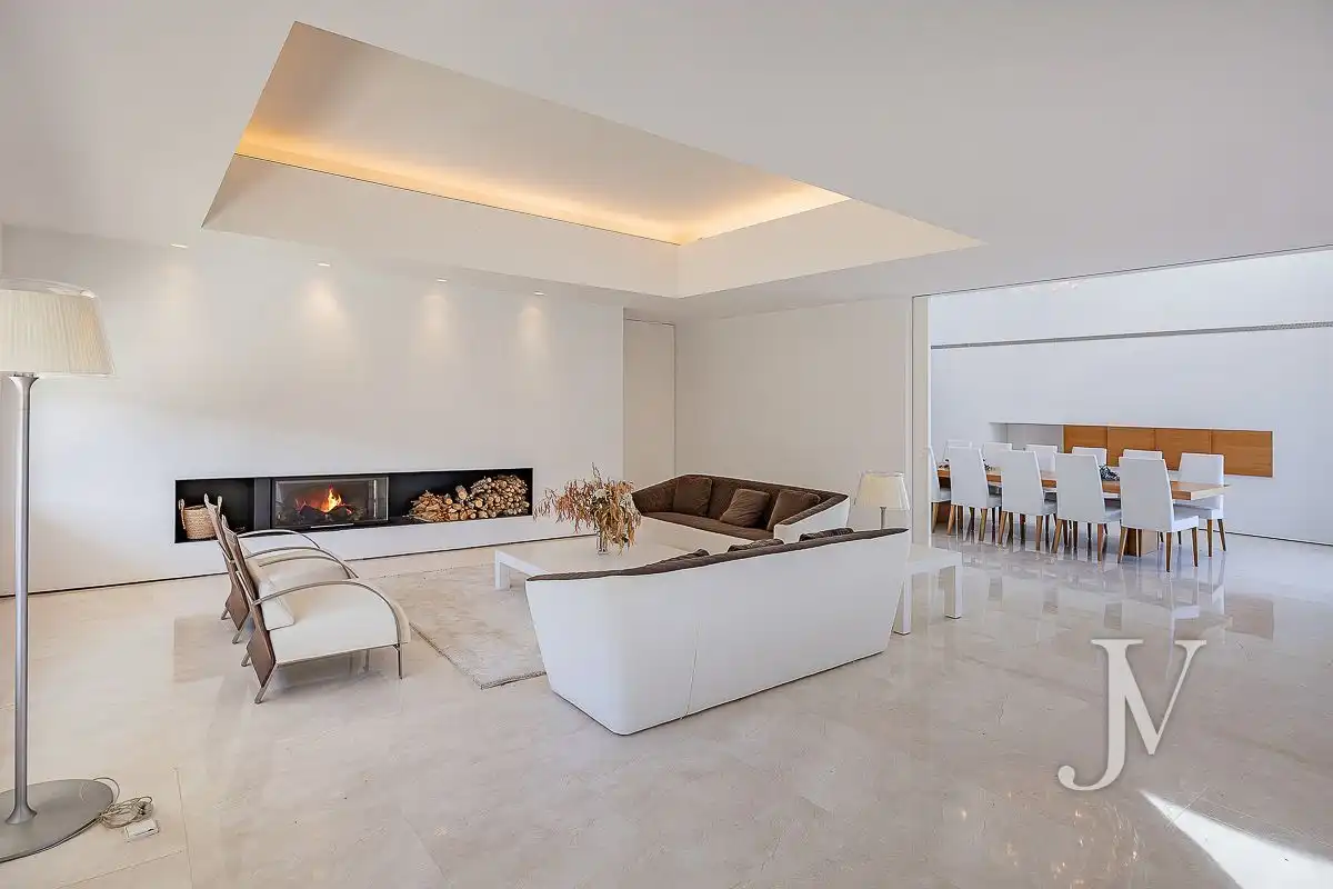 Living room of Houses for sale in Madrid  with Air Conditioner, Heating and Private garden