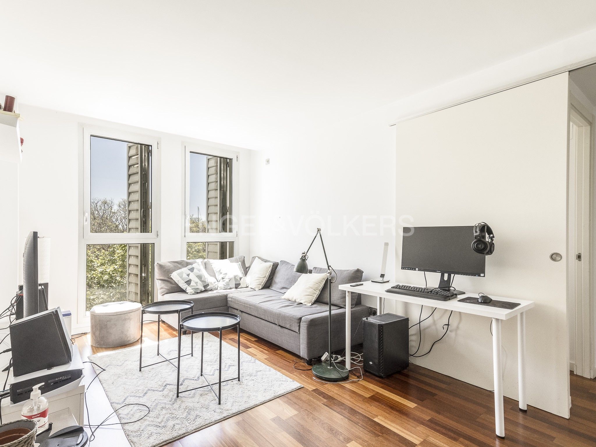 Sala d'estar de Apartament en venda en  Barcelona Capital amb Aire condicionat i Calefacció
