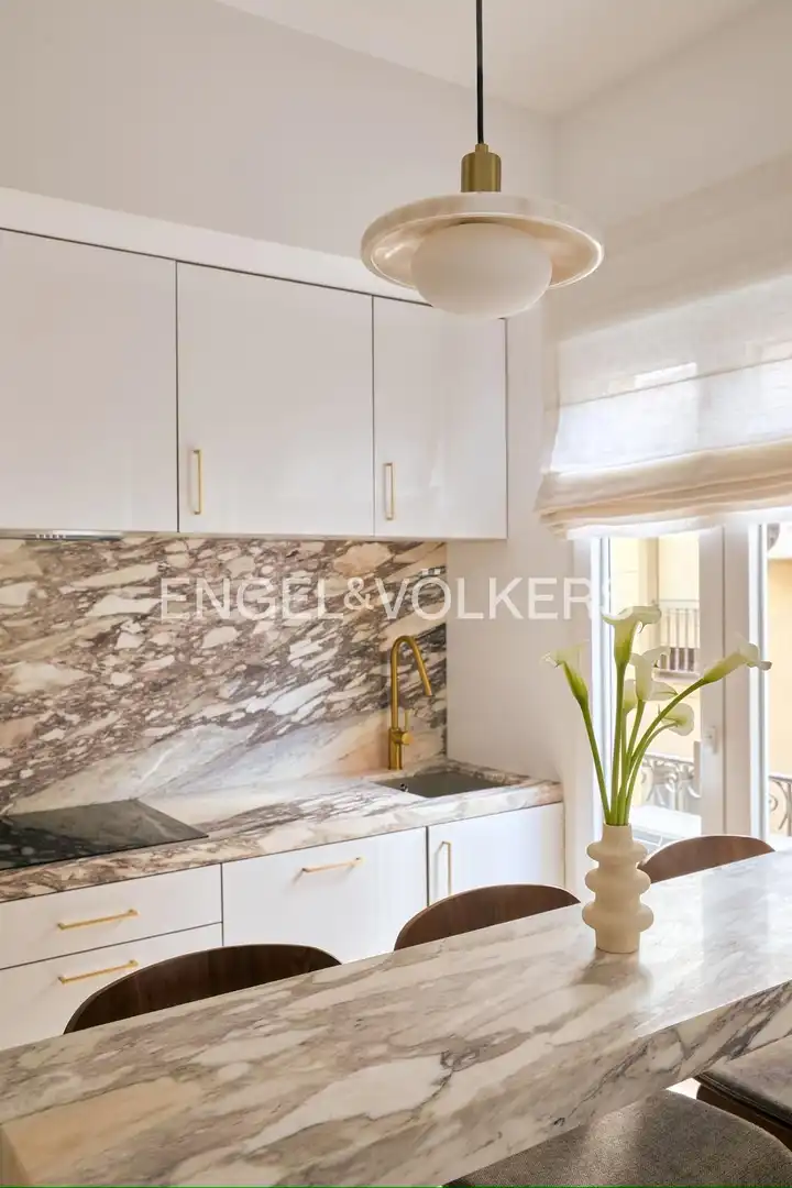 Kitchen of Flat for rent in Madrid  with Air Conditioner, Heating and Furnished