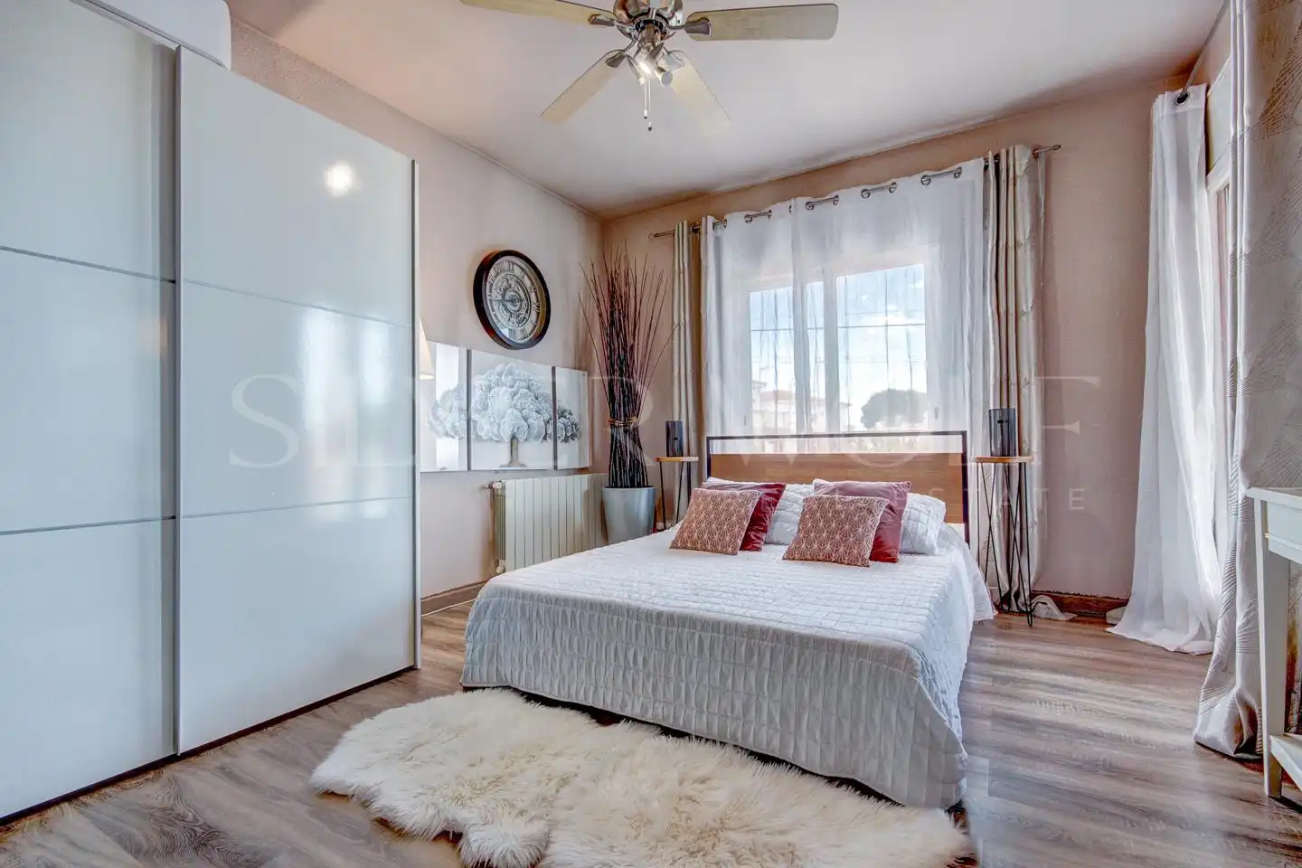 Schlafzimmer von Haus oder Chalet zum Verkauf in Cunit mit Klimaanlage, Heizung und Privatgarten