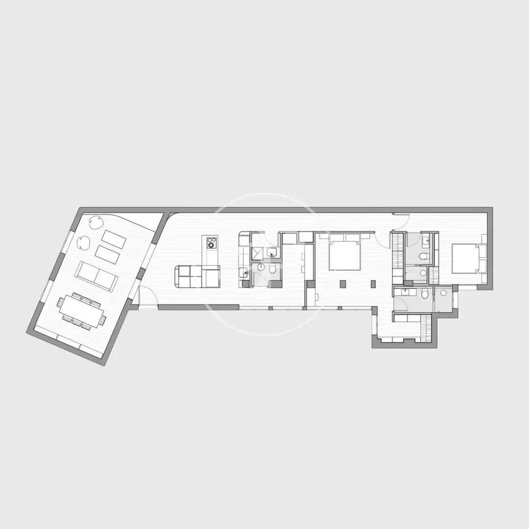 Wohnung zum Verkauf in Madrid mit Klimaanlage, Heizung und Möbliert