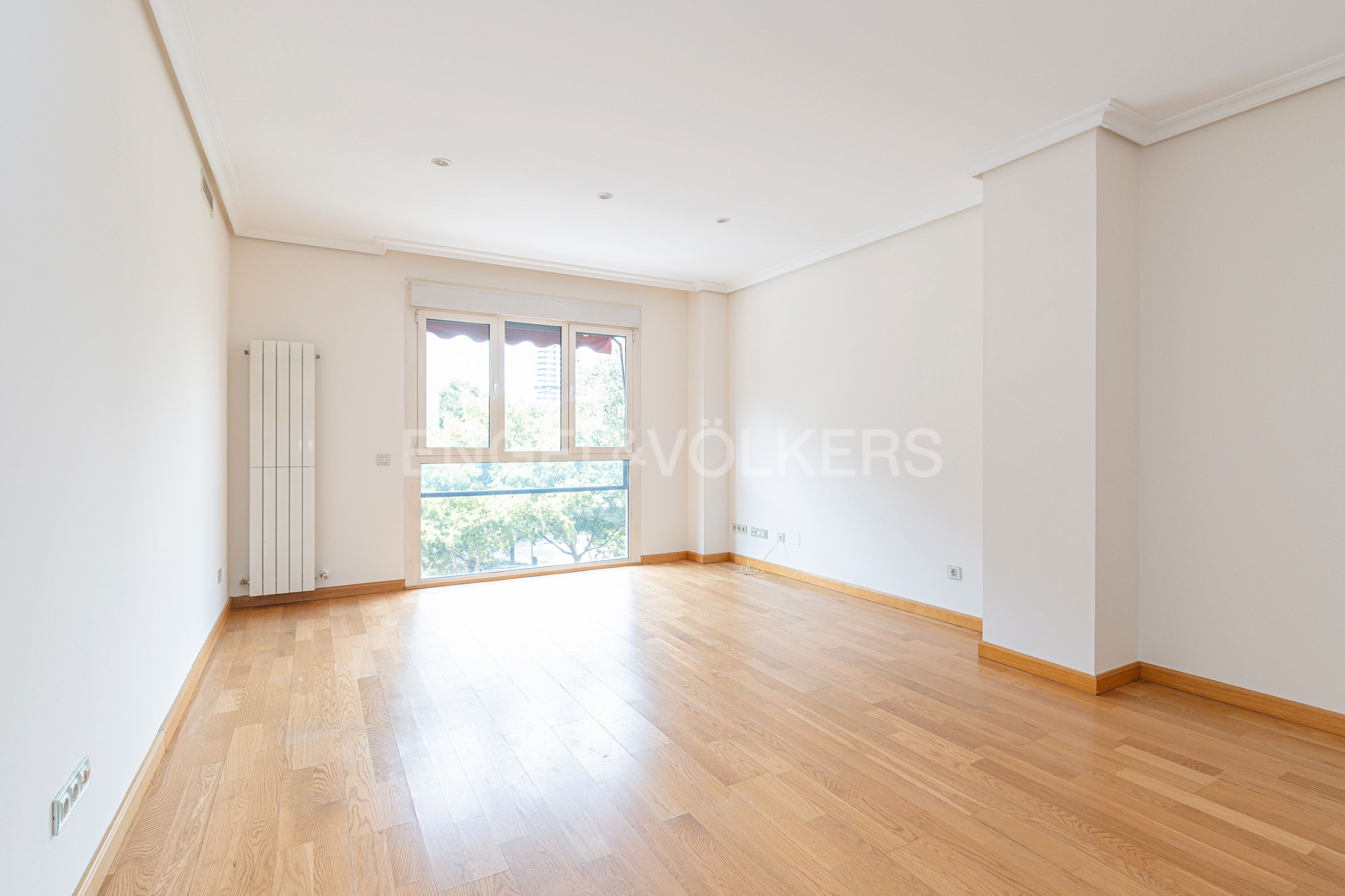 Living room of Apartment to rent in  Madrid Capital  with Air Conditioner, Heating and Private garden