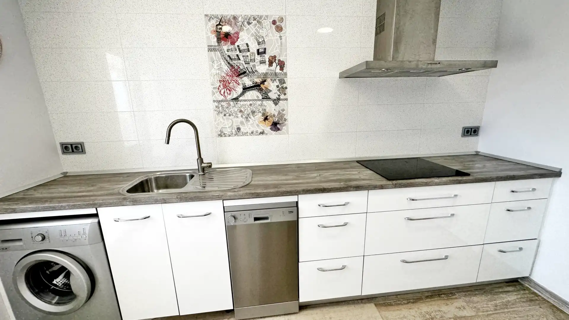 Cocina de Apartamento de alquiler en Gandia con Terraza, Amueblado y Horno