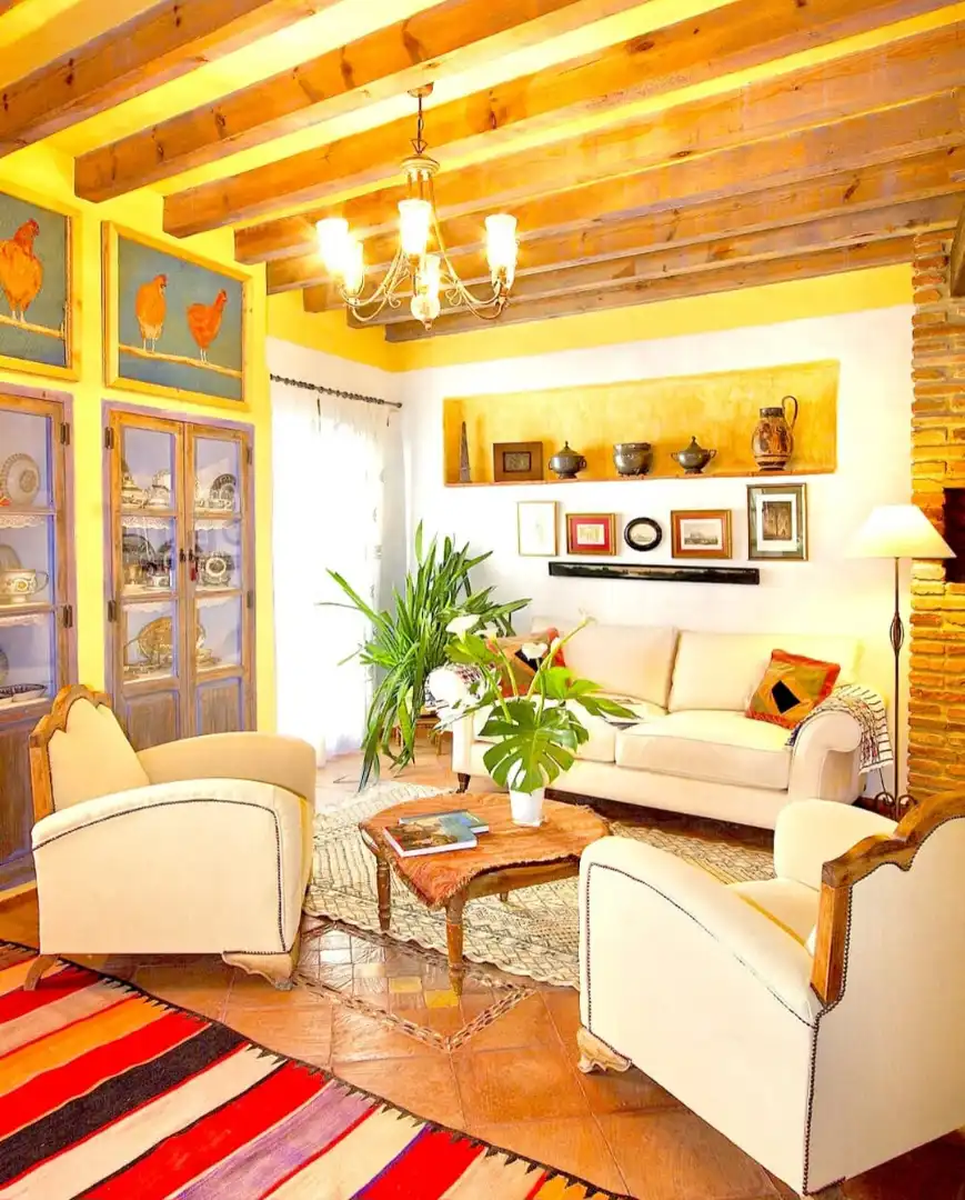 Sala d'estar de Finca rústica en venda en Gaucín amb Aire condicionat, Jardí privat i Terrassa