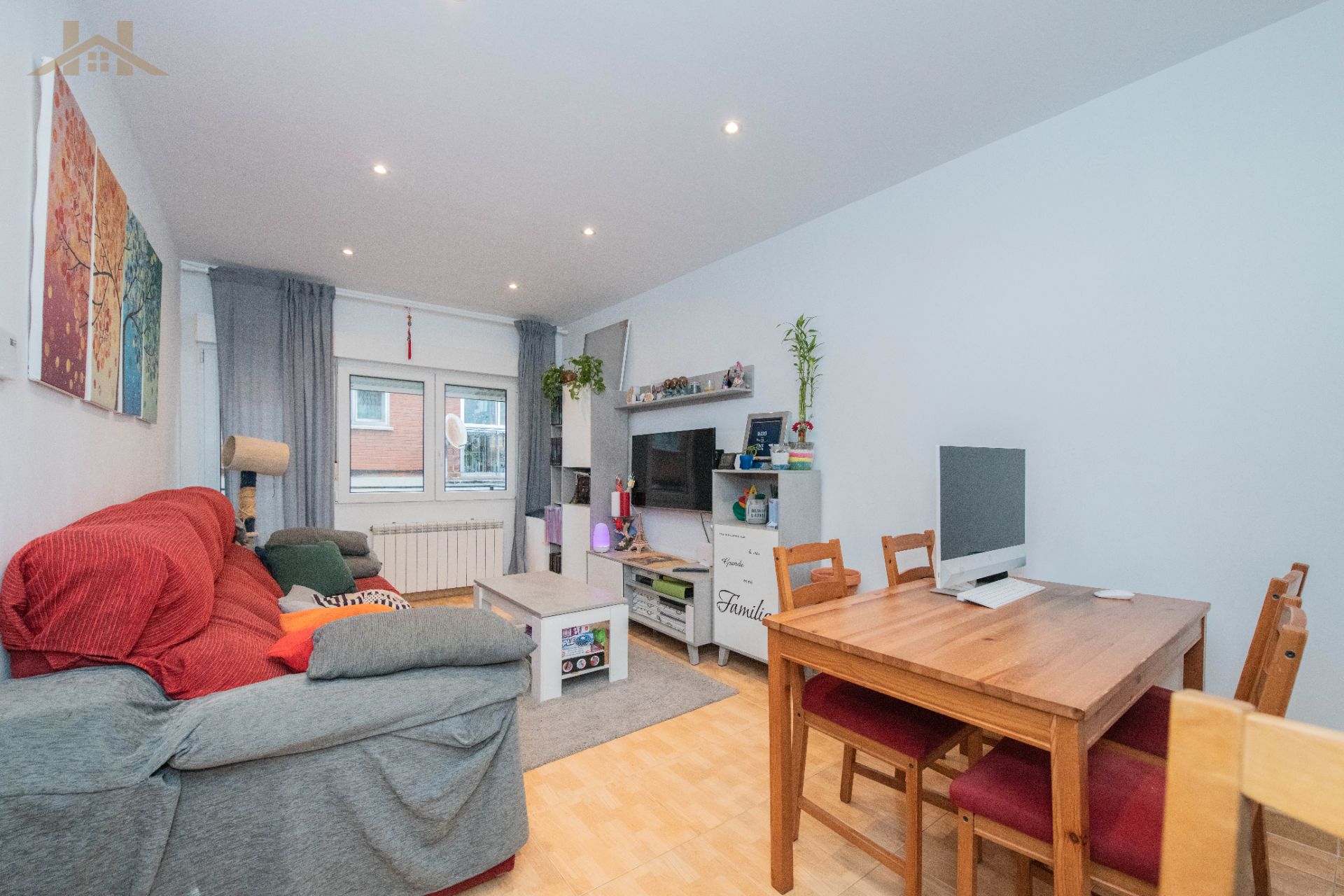 Sala d'estar de Pis en venda en Colmenar Viejo amb Aire condicionat, Terrassa i Moblat