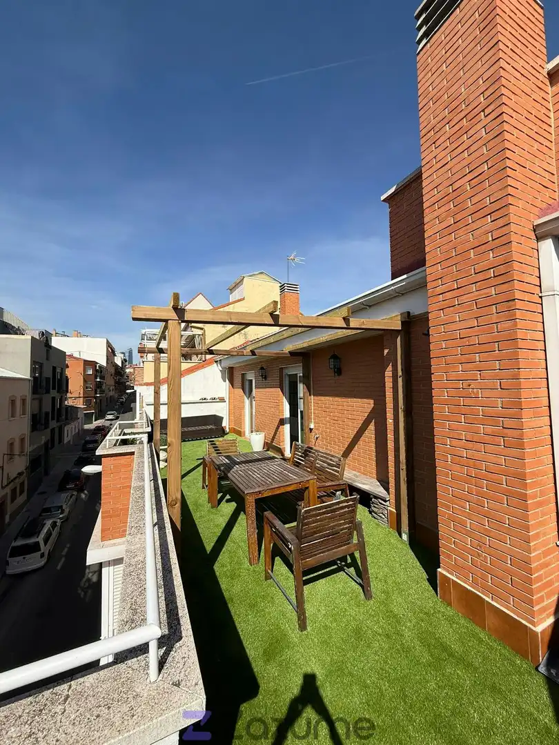 Terrace of Attic for rent in Madrid  with Heating, Parquet flooring and Terrace