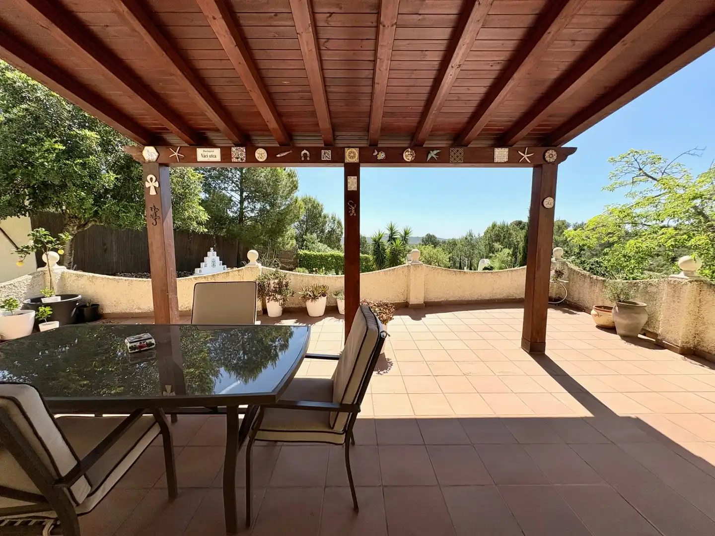 Terrassa de Casa o xalet en venda en Cheste amb Aire condicionat, Calefacció i Jardí privat
