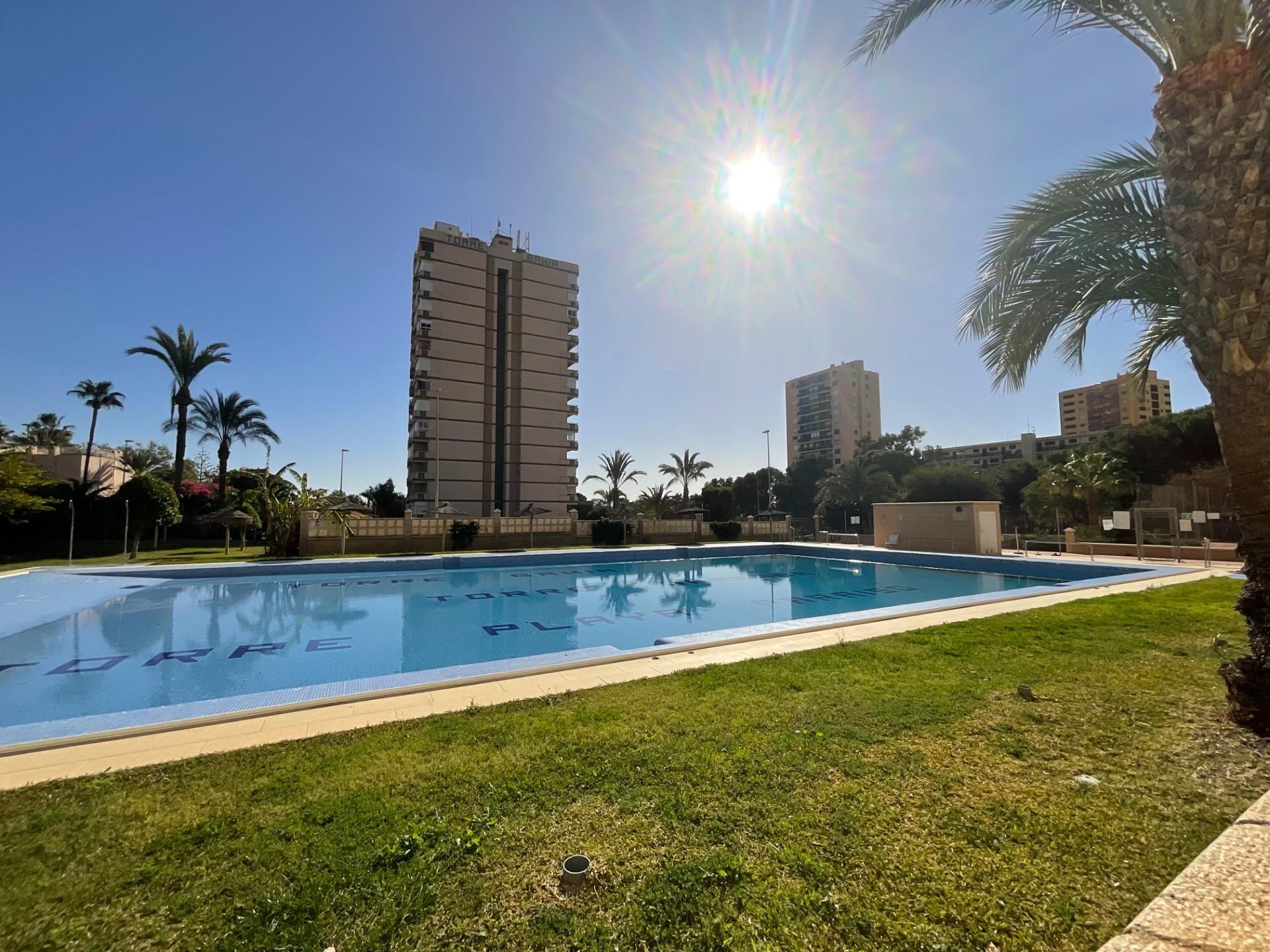 Piscina de Estudio de alquiler en Roquetas de Mar con Terraza y Piscina comunitaria