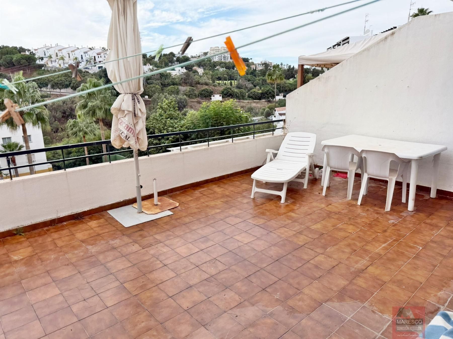 Terrace of Apartment for sale in Mijas  with Air Conditioner, Terrace and Furnished
