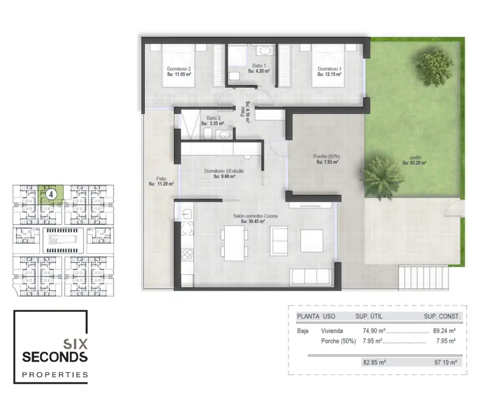 Bungalow mit Pool zum Verkauf in Condado de Alhama, imagen 2