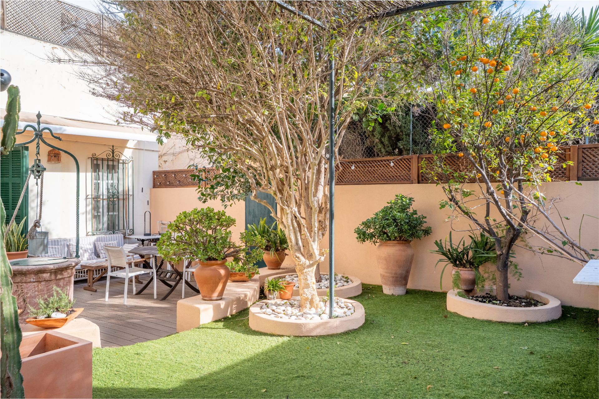 Terraza de Casa o chalet en venta en  Palma de Mallorca con Aire acondicionado, Jardín privado y Parquet