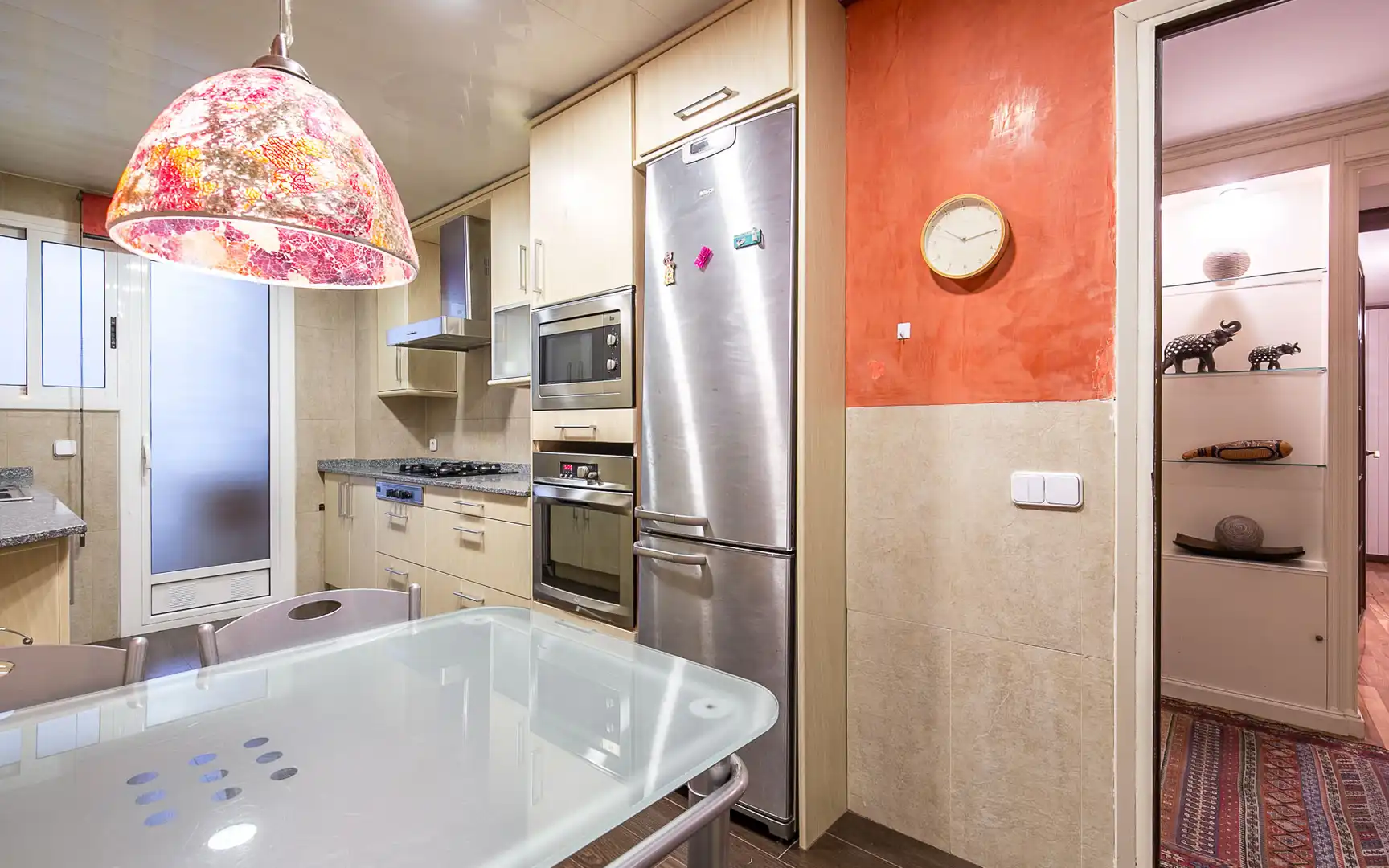 Kitchen of Flat for rent in Barcelona  with Air Conditioner, Heating and Terrace