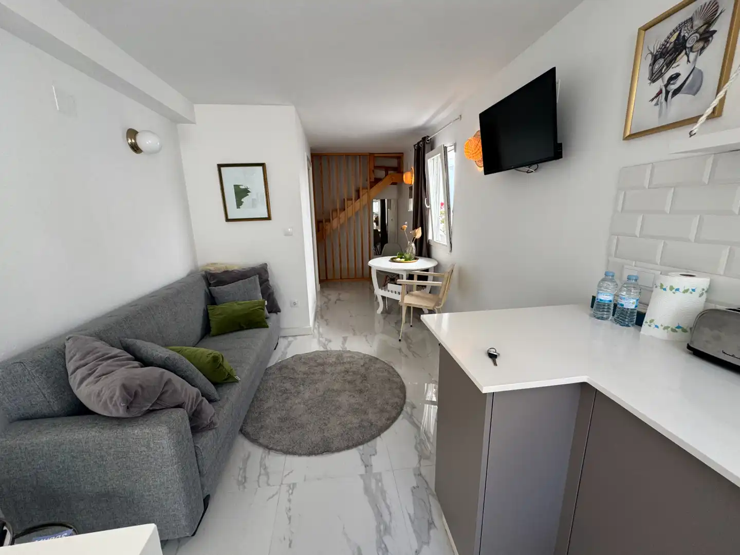 Sala de estar de Casa o chalet en venta en Muros con Amueblado