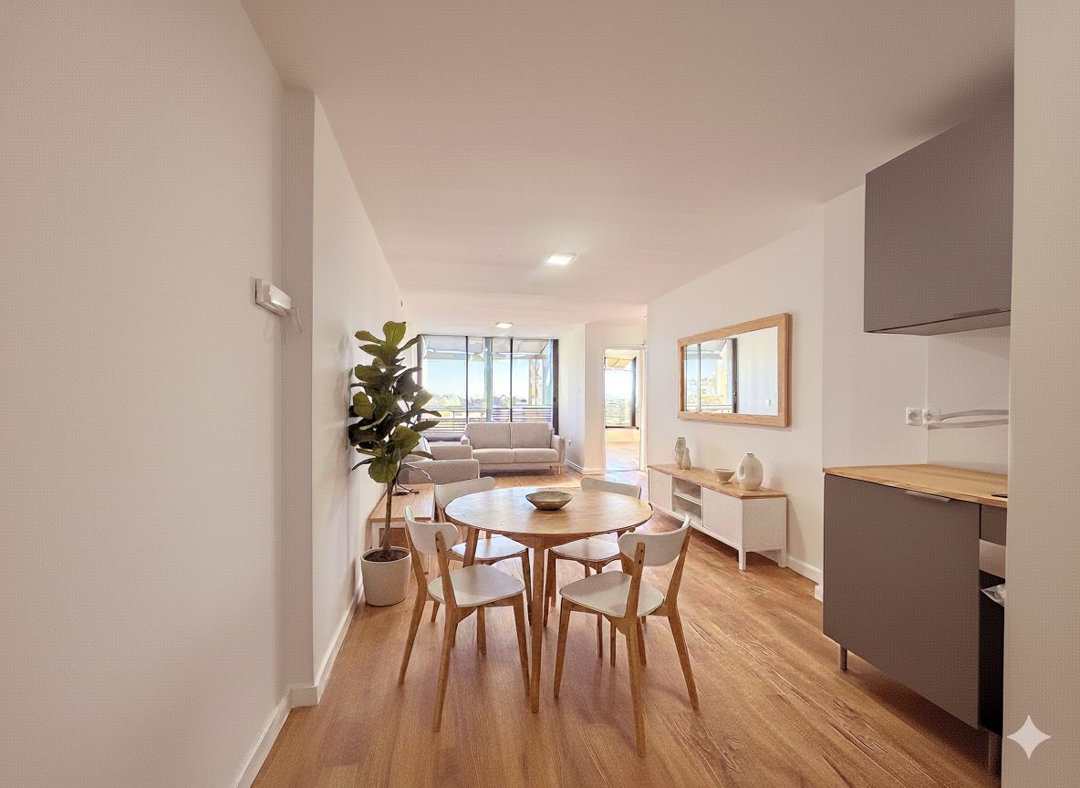 Dining room of Flat for sale in La Pobla de Farnals  with Parquet flooring, Oven and Community pool