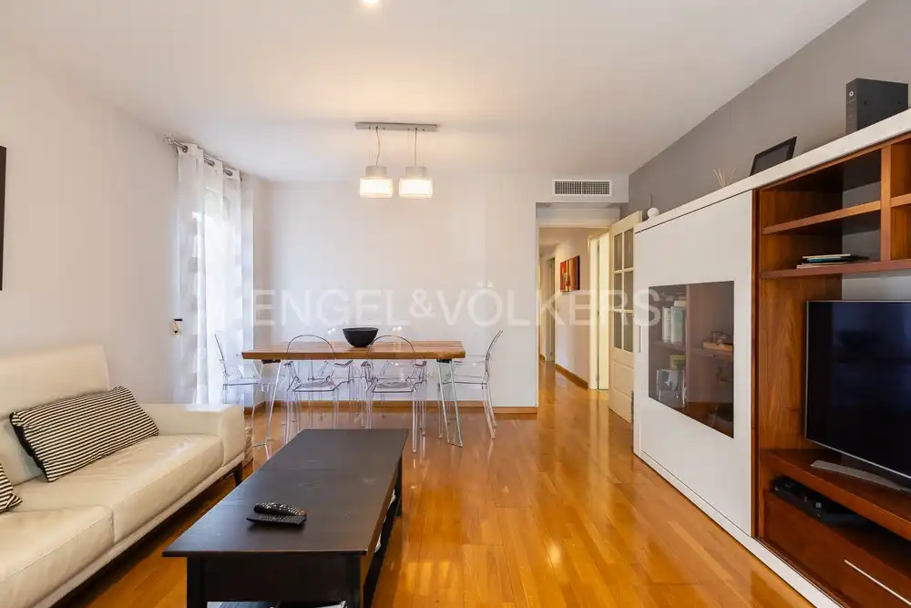Sala de estar de Piso de alquiler en Valencia con Aire acondicionado, Calefacción y Parquet