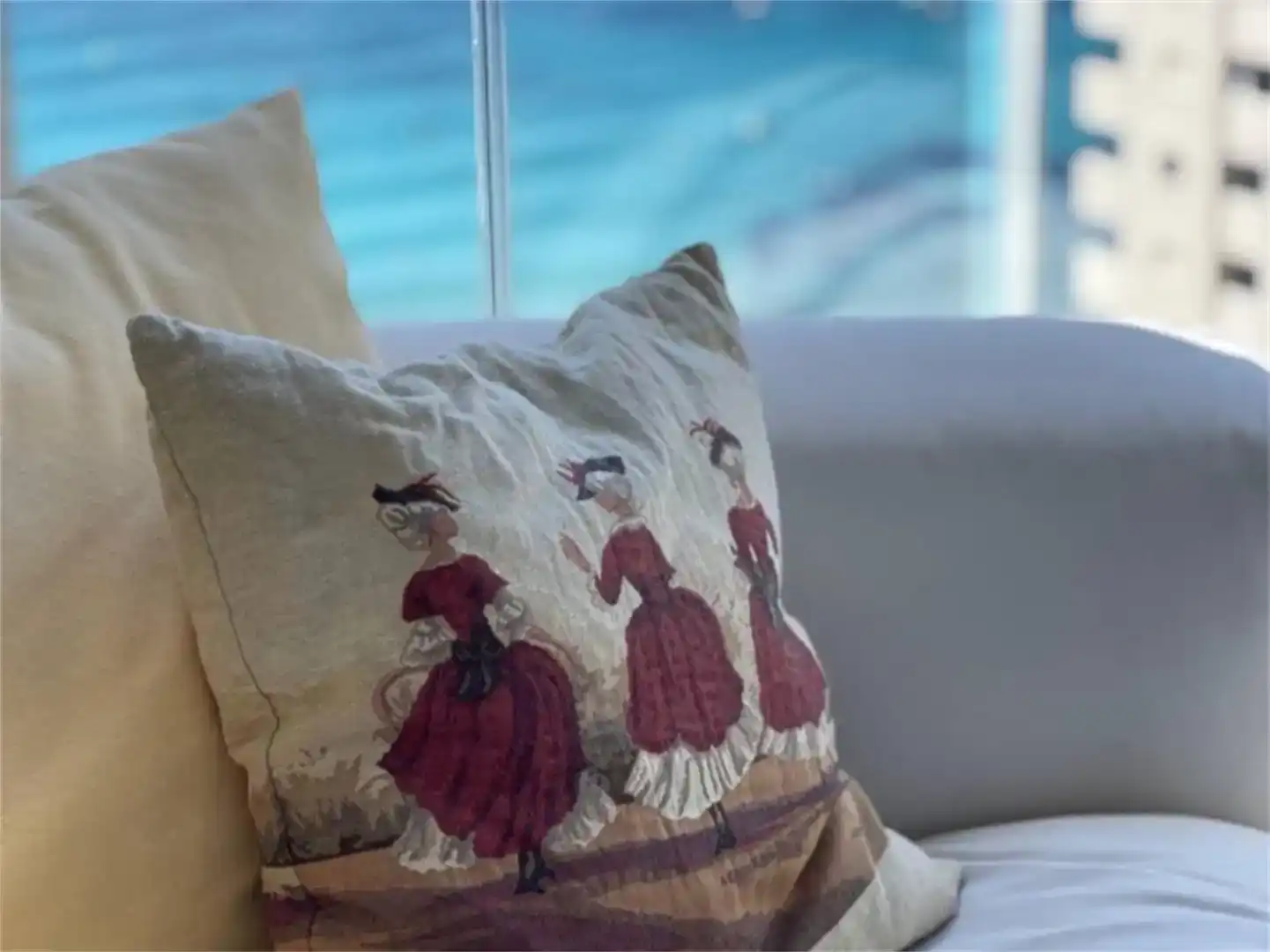 Dormitori de Apartament en venda en Calpe / Calp amb Aire condicionat, Piscina i Balcó