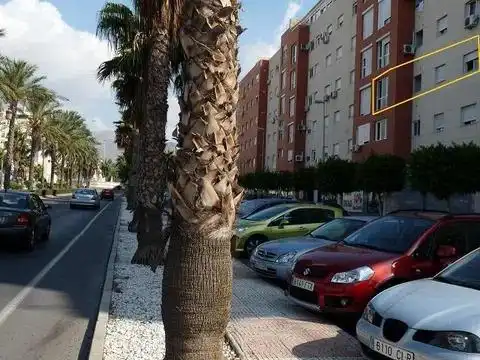 Vista exterior de Piso en venta en Roquetas de Mar con Aire acondicionado, Jardín privado y Terraza