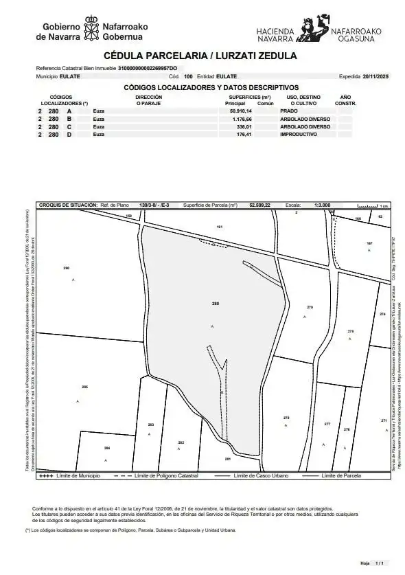 Land for sale in Eulate