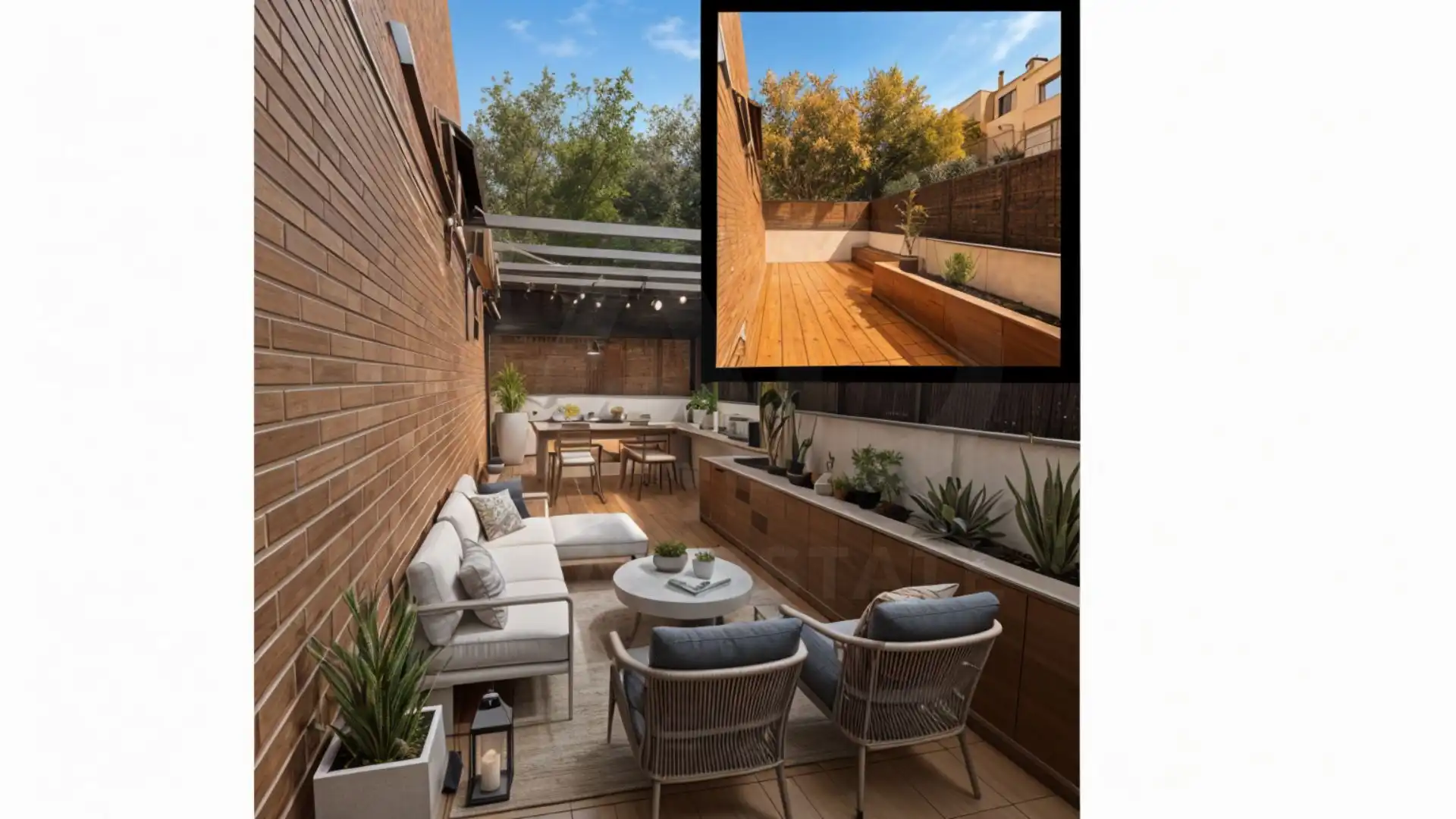 Terraza de Casa adosada en venta en Barcelona con Aire acondicionado, Calefacción y Terraza