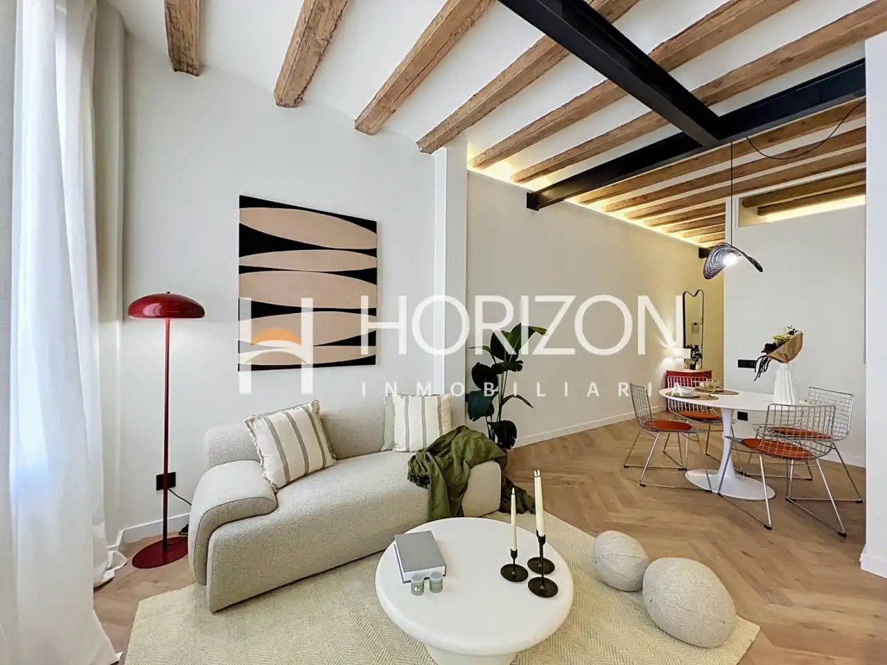 Wohnzimmer von Wohnung zum Verkauf in Barcelona mit Klimaanlage, Heizung und Möbliert