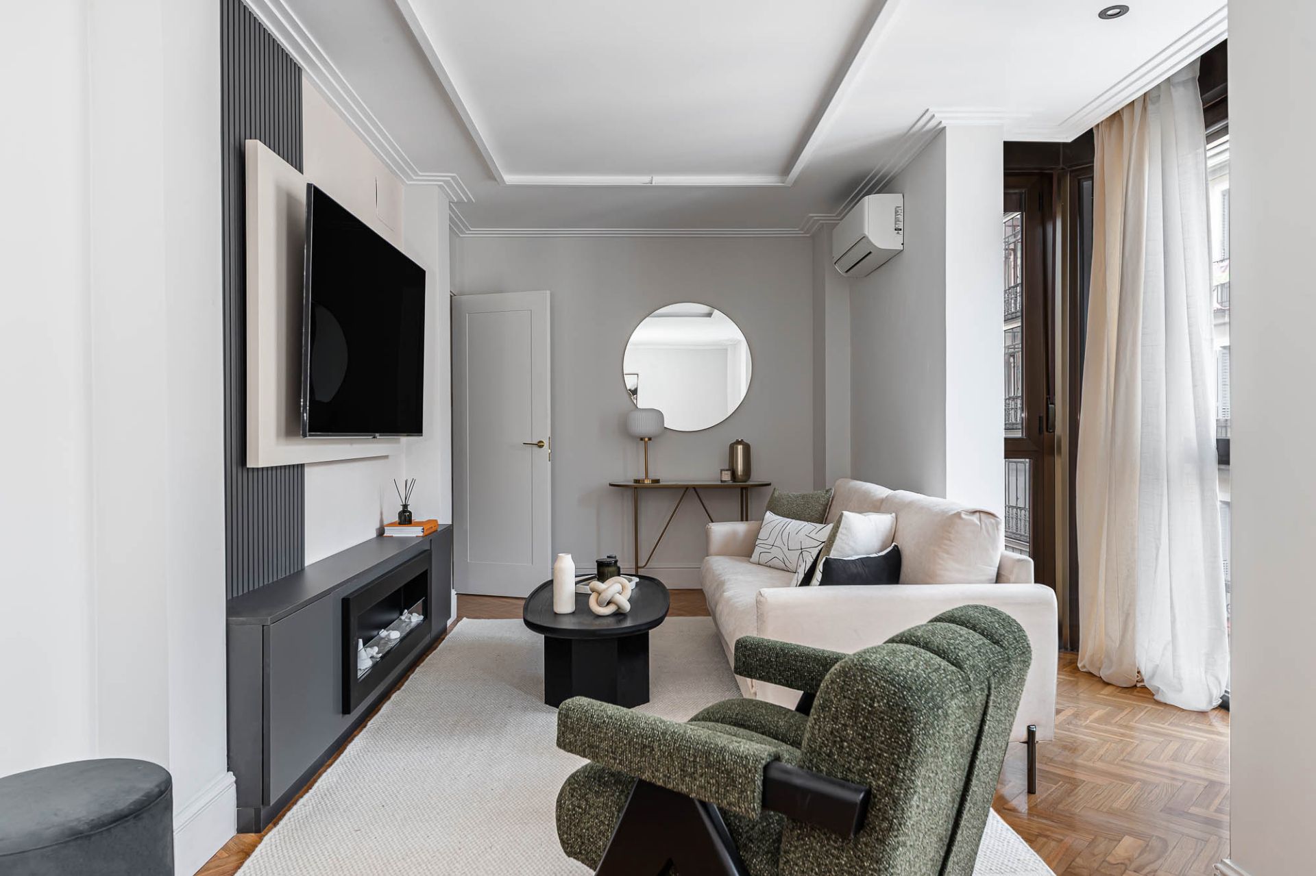 Living room of Attic for sale in  Madrid Capital  with Air Conditioner, Heating and Terrace