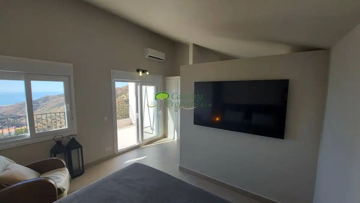 Habitación de Finca rústica en venta en Cómpeta con Aire acondicionado, Terraza y Trastero