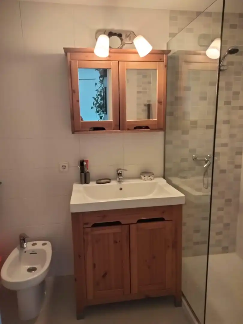 Baño de Piso de alquiler en  Palma de Mallorca con Terraza y Amueblado