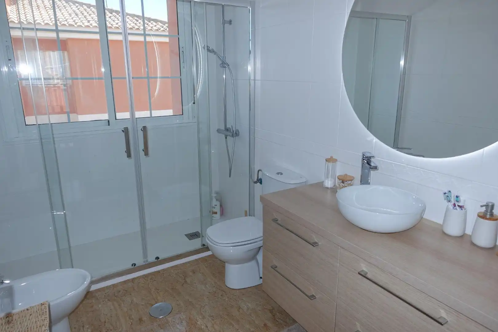 Bathroom of Houses for sale in La Manga del Mar Menor  with Air Conditioner, Heating and Private garden