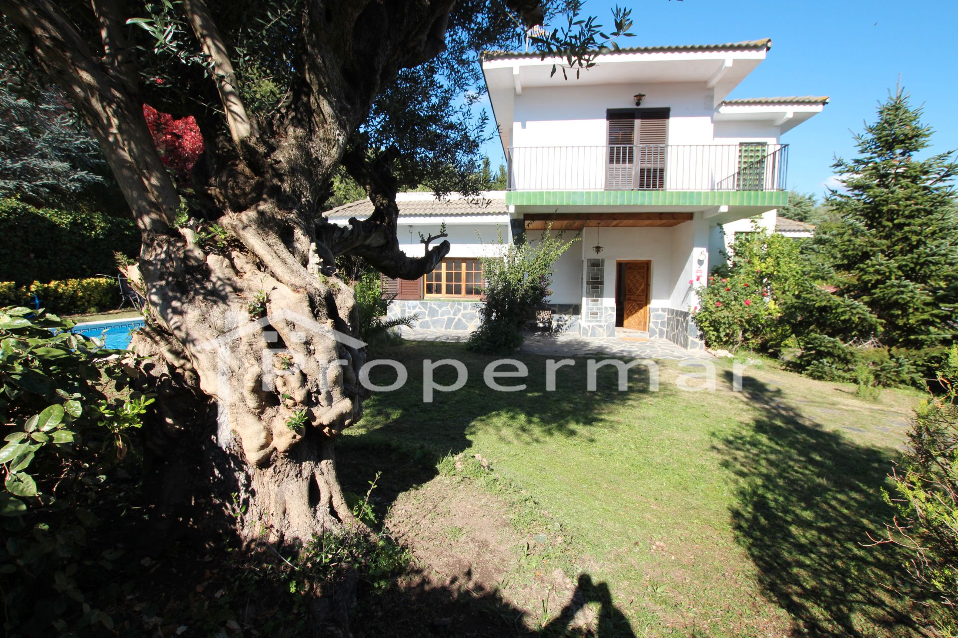 Vista exterior de Casa o xalet en venda en Sant Antoni de Vilamajor amb Calefacció, Jardí privat i Piscina