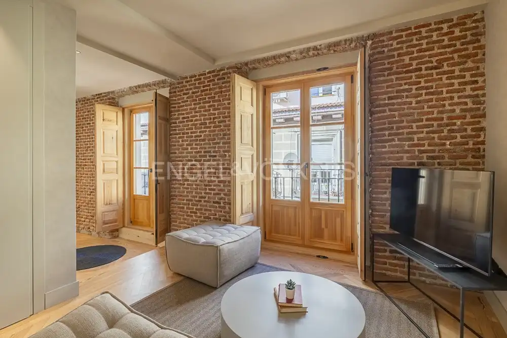 Sala de estar de Piso de alquiler en Madrid con Aire acondicionado, Calefacción y Amueblado