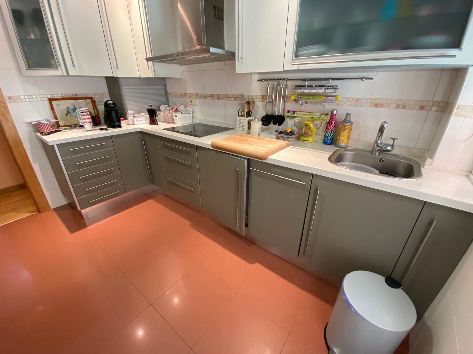 Kitchen of Apartment for sale in  Albacete Capital  with Heating, Parquet flooring and Furnished