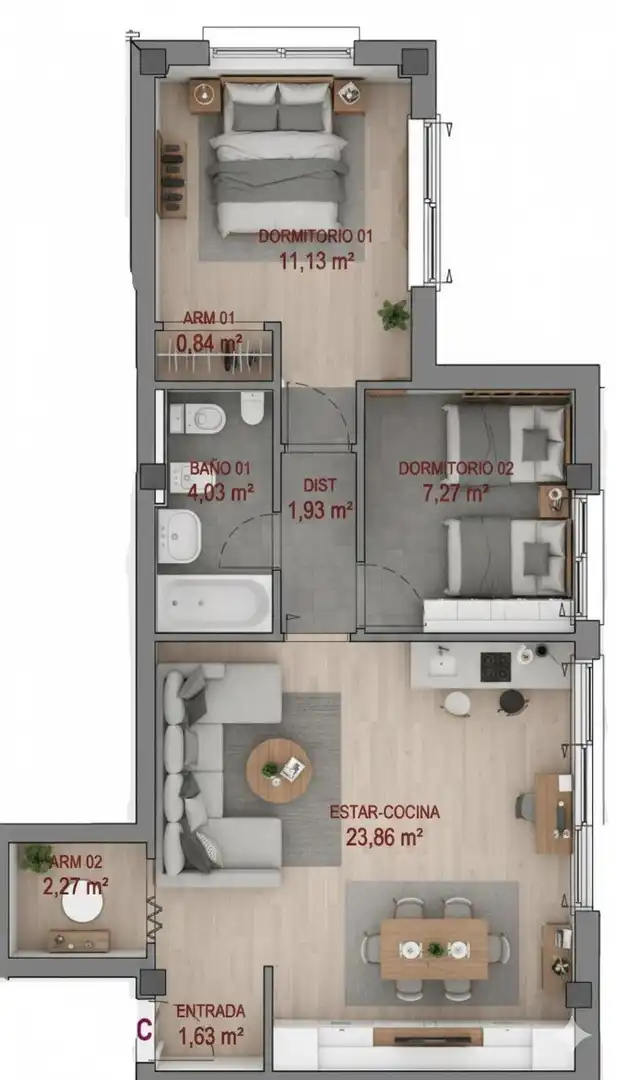 Piso en venta en Gualchos con Aire acondicionado, Jardín privado y Terraza