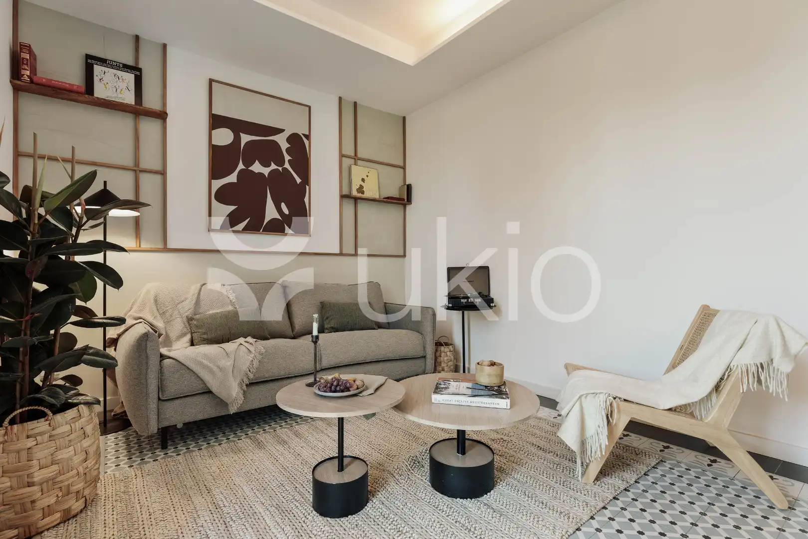 Sala d'estar de Apartament de lloguer en Barcelona amb Aire condicionat, Calefacció i Moblat