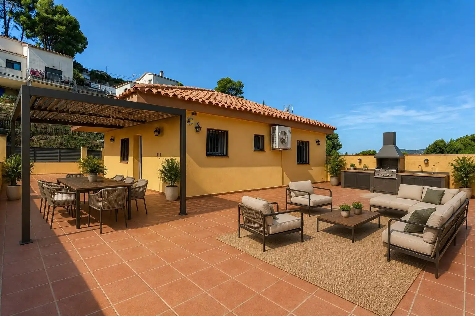 Terraza de Casa o chalet en venta en Piera con Aire acondicionado, Calefacción y Jardín privado
