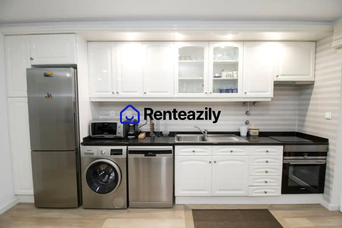 Kitchen of Flat for rent in Madrid  with Air Conditioner, Furnished and Pets allowed
