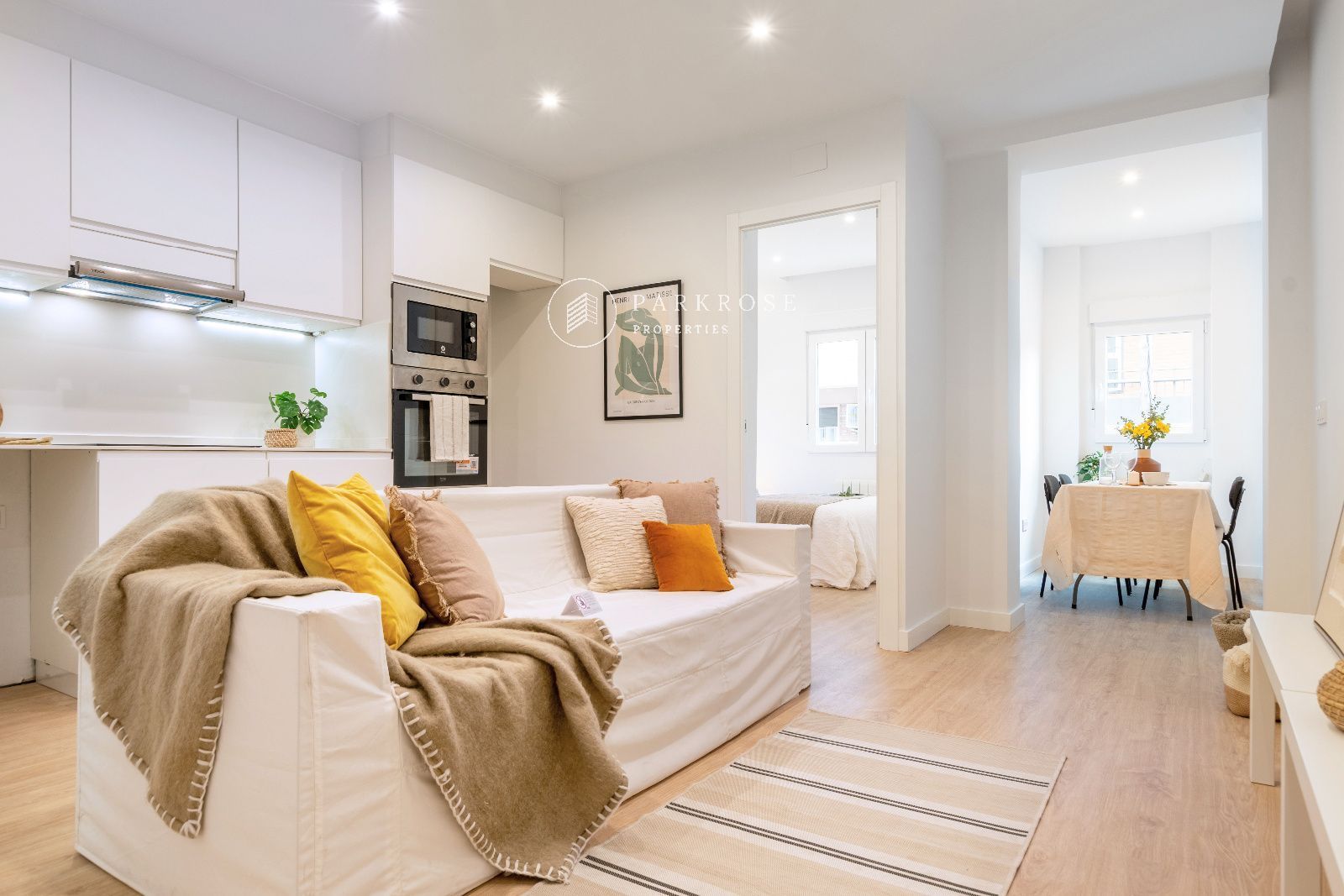 Living room of Flat for sale in  Barcelona Capital  with Air Conditioner, Heating and Balcony