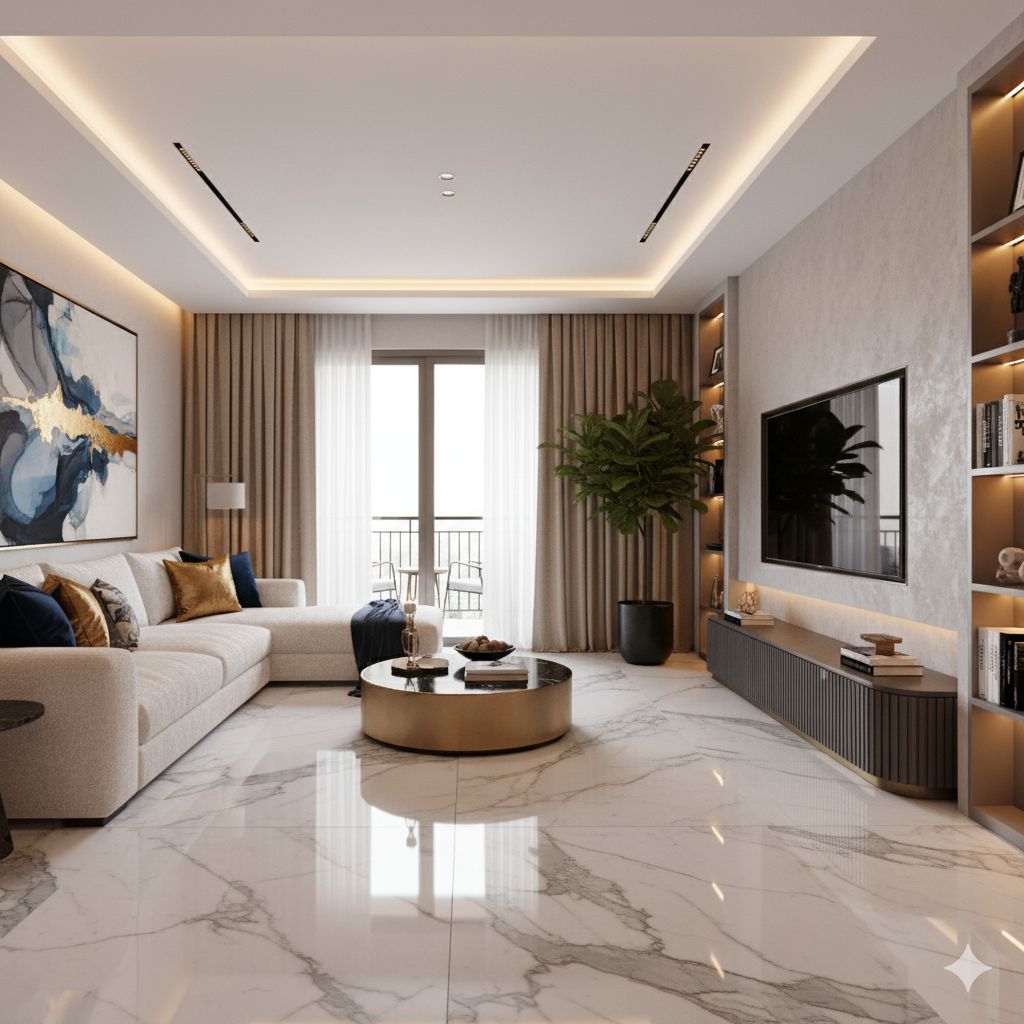 Sala d'estar de Àtic en venda en  Barcelona Capital amb Aire condicionat, Jardí privat i Terrassa