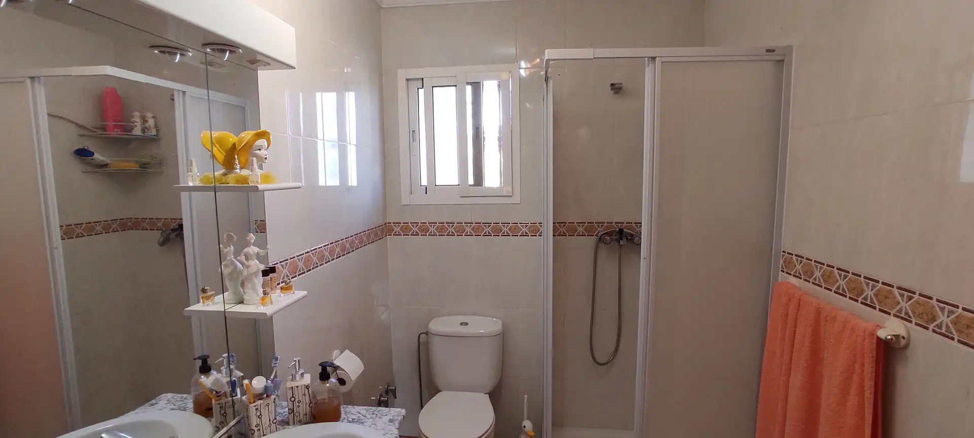 Bany de Finca rústica en venda en Coín amb Jardí privat, Terrassa i Piscina