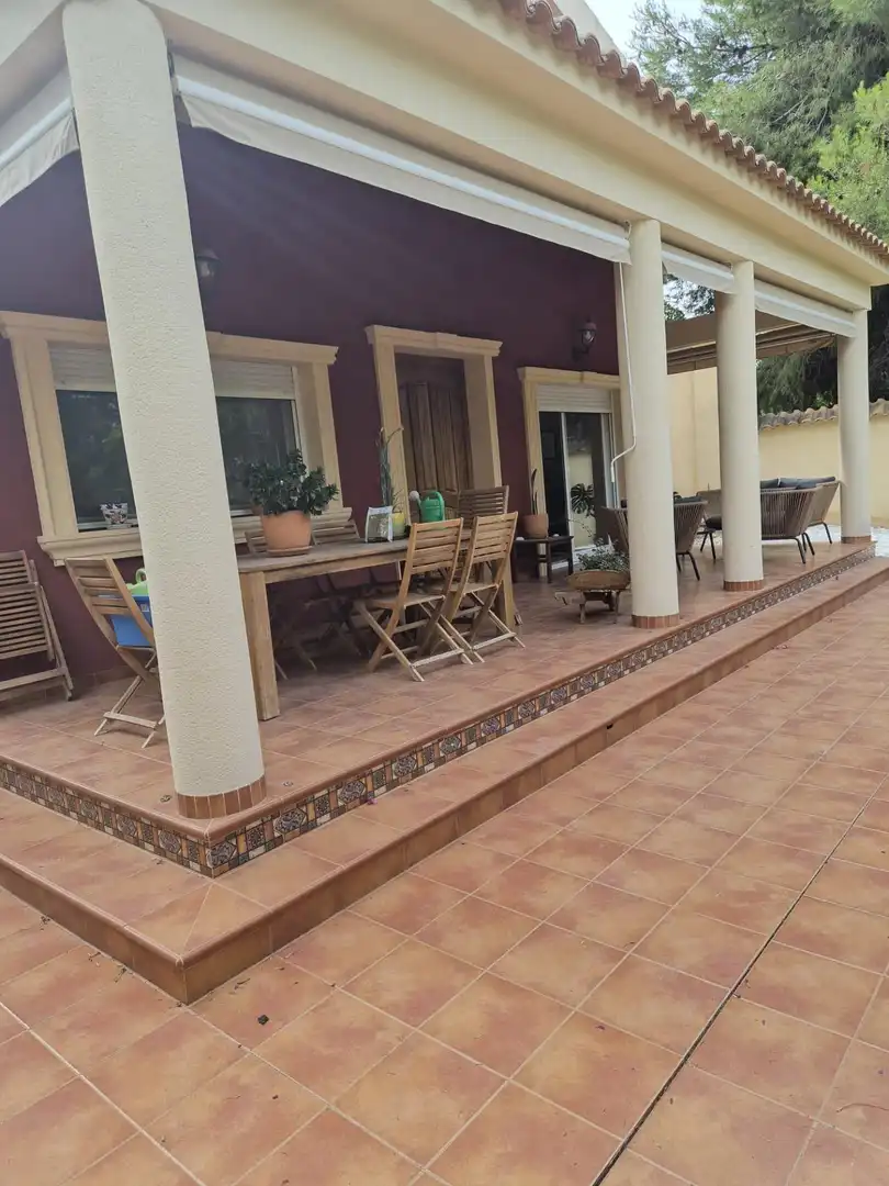 Terrassa de Casa o xalet en venda en Alguazas amb Aire condicionat, Jardí privat i Moblat