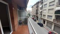 Exterior view of Flat for sale in Girona Capital  with Heating, Parquet flooring and Balcony