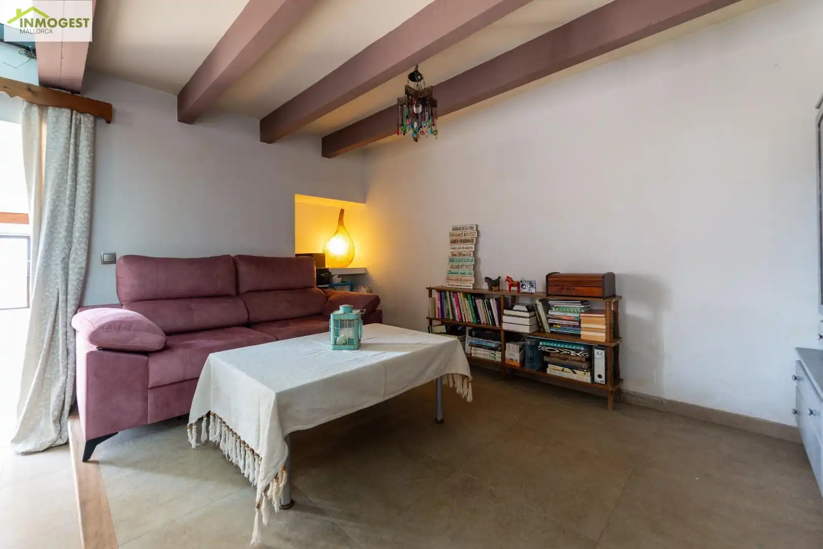 Sala d'estar de Casa o xalet en venda en Marratxí amb Aire condicionat, Jardí privat i Terrassa
