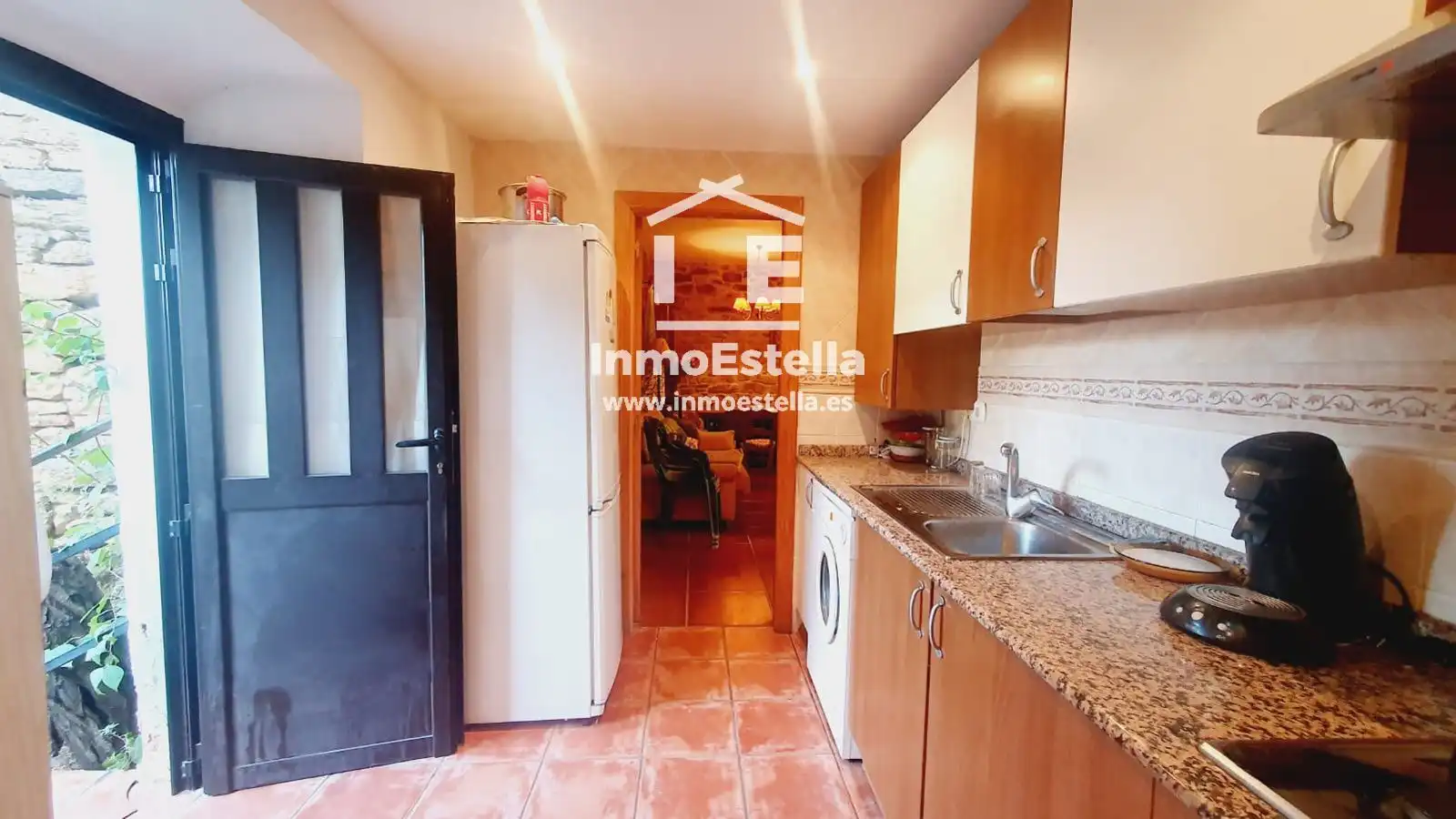 Cocina de Casa adosada en venta en Allo con Calefacción, Jardín privado y Terraza