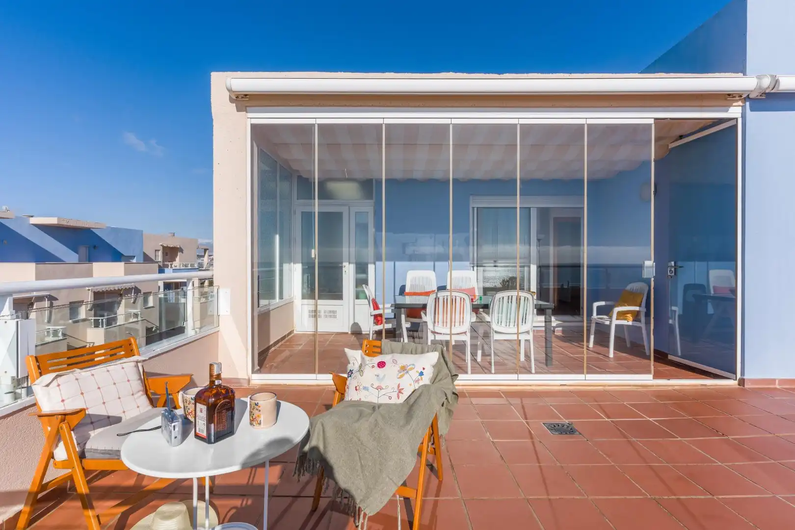Terraza de Ático en venta en El Ejido con Aire acondicionado, Calefacción y Jardín privado