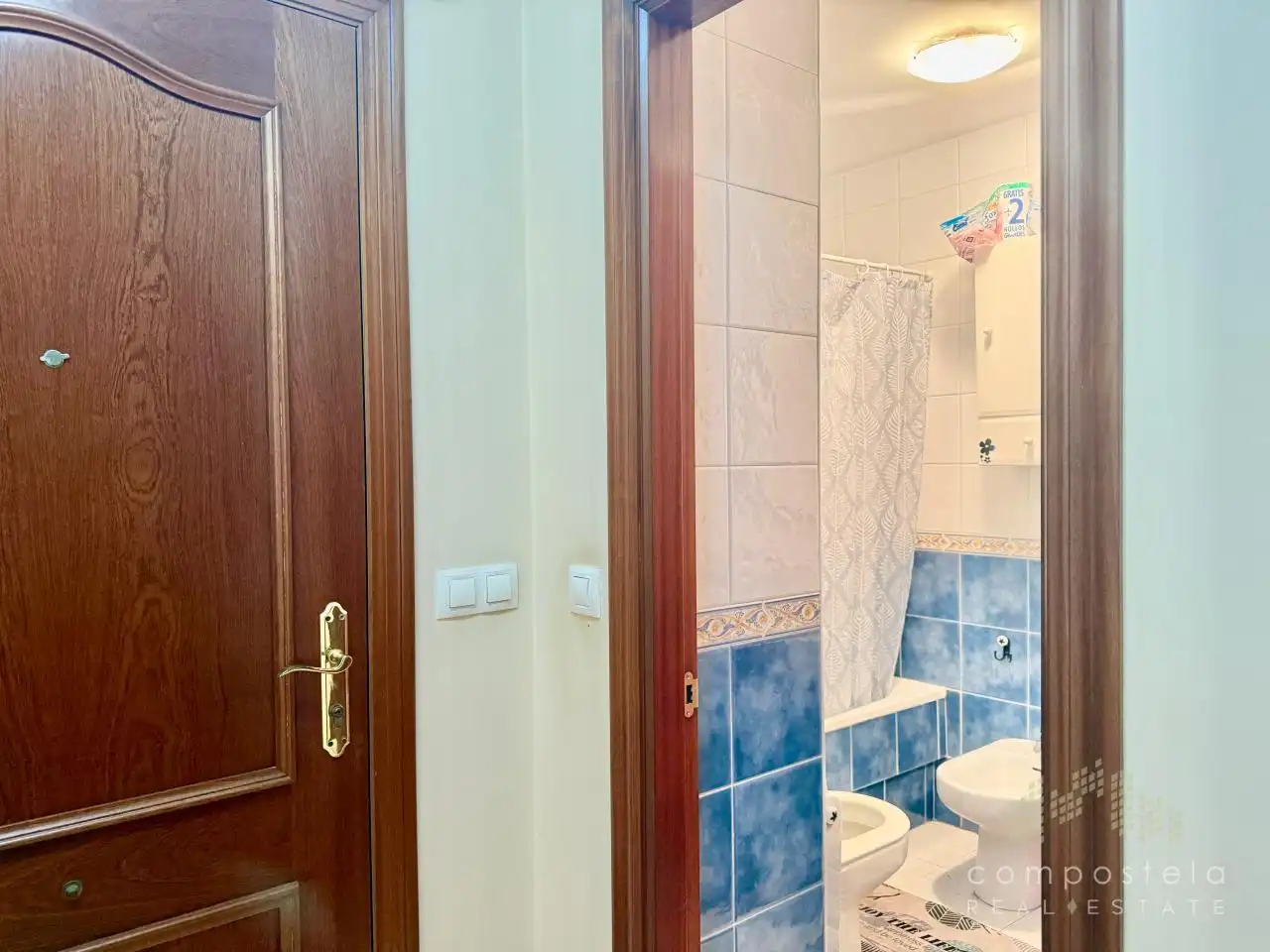 Baño de Apartamento en venta en Brión, A Coruña