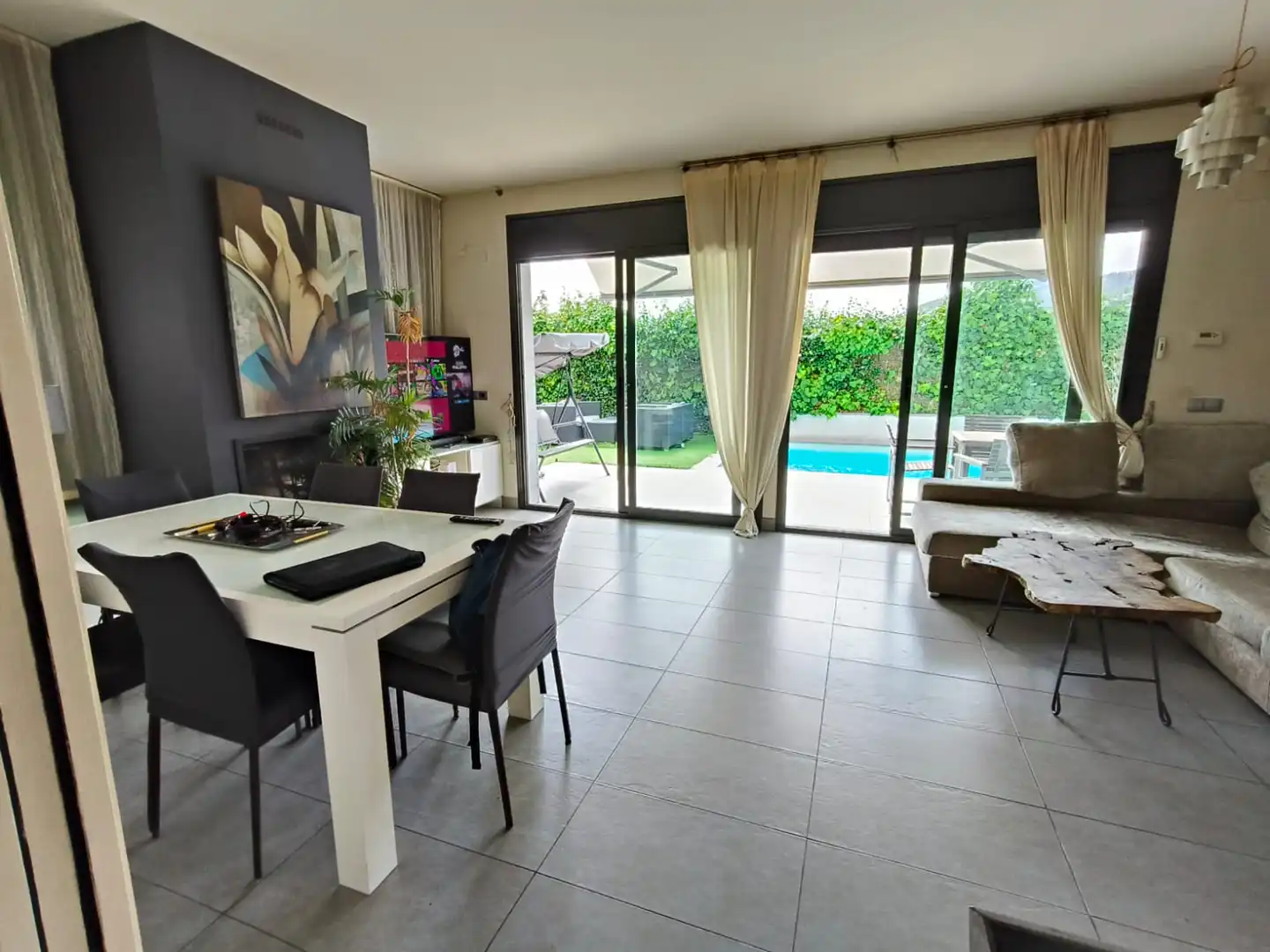 Jardín de Casa o chalet en venta en Pineda de Mar con Aire acondicionado, Calefacción y Jardín privado