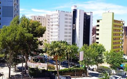 Vista exterior de Pis en venda en Benidorm amb Jardí privat, Terrassa i Piscina comunitària