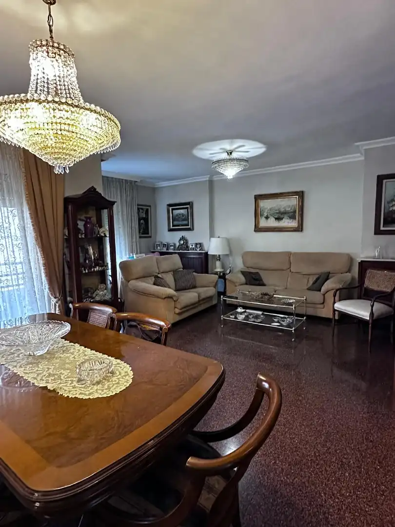 Living room of Flat for sale in Alcoy / Alcoi  with Storage room, Furnished and Balcony