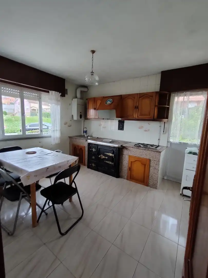 Cocina de Casa o chalet en venta en Lousame con Jardín privado, Trastero y Amueblado
